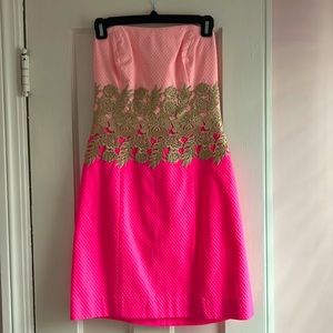 Lilly Pulitzer Kade Strapless Shift Dress. Size 2